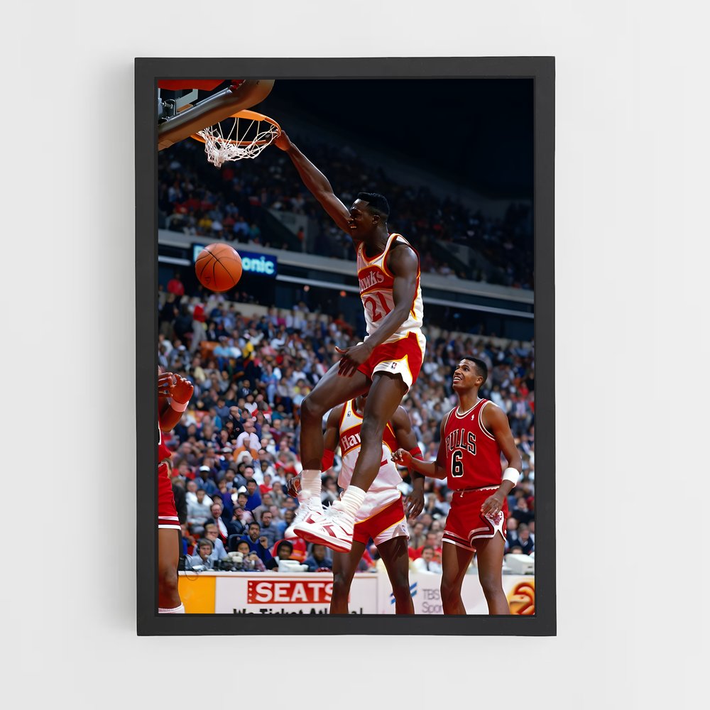 Poster L'Envol de Johnson – affiche Basketball (vue 2)